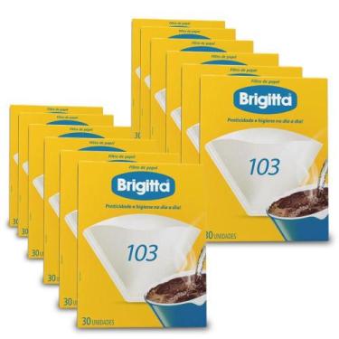 Imagem de Filtro De Papel Brigitta 103 Kit 12 Pacotes De 30 Unidades - Melitta