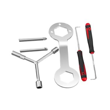 Imagem de Baoblaze Desmontador de pulsador de máquina de lavar, chave em Y, portátil, ferramentas de remoção, ferramentas de reparo de gancho de pulsador compactas e, 6 Peças