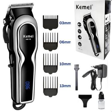 Imagem de Cortador Kemei Km-119 Profissional Display Para Cabelo - FAZA