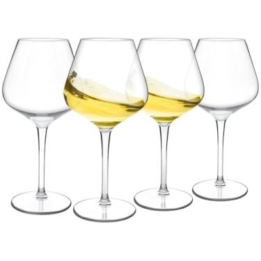 Imagem de MICHLEY Taças de vinho flutuantes para piscina 510 g Taças de vinho tinto inquebráveis de plástico Tritan Ideal para bar de praia, acampamento, lava-louças, conjunto de 4