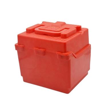 Imagem de RNXRZANK Solução de Armazenamento de Bateria para Ferramentas Elétricas, Suporte para Bateria de Triciclo, Vermelho