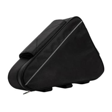 Imagem de MotiveTech Bolsa de Armazenamento para Quadro de Bicicleta, Bolsa de Armazenamento para Ciclismo, Alforje, Porta-malas, Bolsa Triangular para Bicicleta, Bolsa Pa, S