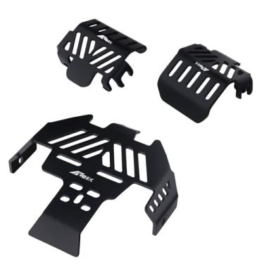 Imagem de NMNRC 3Pcs Thickened Axle Chassis Skid Plate Armor Portector Defend Kit Compatible with TRX4 Series RC Crawler Upgrades Part