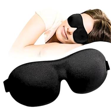 Imagem de Máscara de Dormir 3D Anatômica Tapa Olho para Sono Profundo com Alça Ajustável Premium