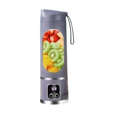 Imagem de Mini Liquidificador Portátil Shake 8 Laminas + Cabo USB(ROXO 8 LAMINA)