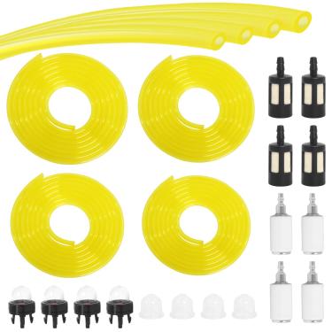 Imagem de Linha de Combustível Podoy Tygon para Compatível com Peças de Motosserra Poulan Weedeater Kit de Linha de Combustível 4 Tamanhos com Lâmpada Primer Zf-1 Filtro de Combustível Artesanato Cordão Ventilador Comum 2 Ciclos Pequeno