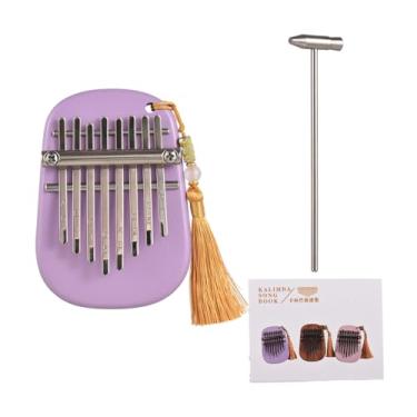 Imagem de LiebeWH KALIMBA PODURO PODURO 8 CHAVES DE FIDO MARIMBA Musical Instrument Com Tune para Camping e Festas Viajando (10.5x7.5x2.6cm)