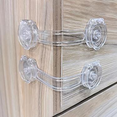 Imagem de Bstsilver Pacote com 10 fechaduras de geladeira para crianças, à prova de bebês, para porta de armário, armário, congelador, forno, armário, lixeira, trincos de geladeira para crianças, gatos, cães