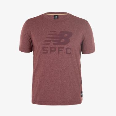 Imagem de Camiseta Masculina NB Concentração SPFC 2025, Bordô Mercúrio Vermelho, P