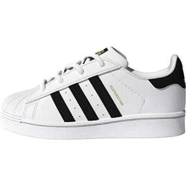 Imagem de Adidas Superstar Tênis unissex para bebês, Branco/preto central, 22