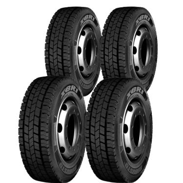 Imagem de Kit 4 Pneus 215/75R17.5 Borrachudo 16 Lonas 135/133J Robusto E2 Xbri