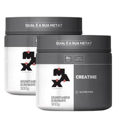 Imagem de Kit 2x Creatina Max Titanium 300g 100% Pura Monohidratada Creatine