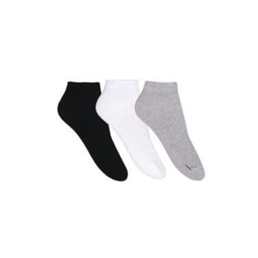 Imagem de Kit 3 Meia Soquete Masculina Fitness Cano Curto - 38/44 - Ramote