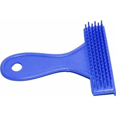 Imagem de Pente Rastelo Escova Plastica Rasqueadeira Pet  p/ Cães e Gatos - FOUR