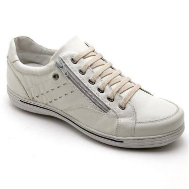 Imagem de Sapatênis Casual Conforto Couro Off White - RT3009FLOGEL-Masculino