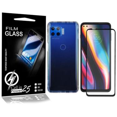 Imagem de Pelicula Vidro 3D + Capa COM BORDA Moto G 5G Plus 6.7 XT2075 - Cell In