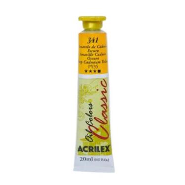 Imagem de Kit 6 Tintas A Óleo Amarelo de Cadmio Escuro 20 Ml Acrilex