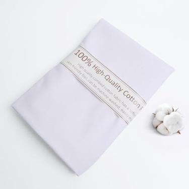 Imagem de Tecido de algodão branco, tecido de popelina de algodão natural por jarda, tecido branco, 150 cm de largura, tecido 100% algodão para material de costura, tecido, tecido de musselina bordado macio (2