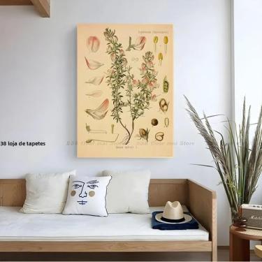Imagem de Pôster Vintage De Flores Botânicas DIY Para Decoração De Quarto, Casa,
