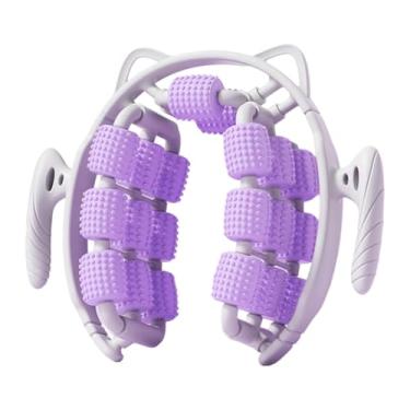 Imagem de RNXRZANK Rolo de Massagem, Grampo Circular para Pernas, 20 Rodas, Treino Versátil, Rolo Muscular para As Mãos, Massageador de Pernas para Ombros Masculinos em, Roxo
