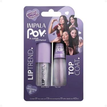 Imagem de Kit Impala Pov: 1 Top Coat e 1 Gloss Labial Luara