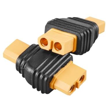 Imagem de ZHOFONET Conector XT30 macho para XT60 fêmea macho, 2 peças XT30-XT60 adaptadores de conectores moldados por injeção, adaptador de bateria RC para bateria LiPo Micro FPV Drone.