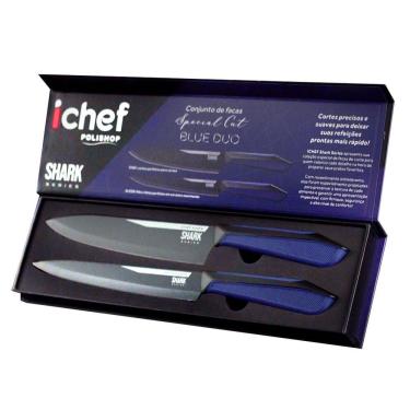 Imagem de Conjunto De Facas Ichef Polishop - Special Cut - Blue Duo | Ichef