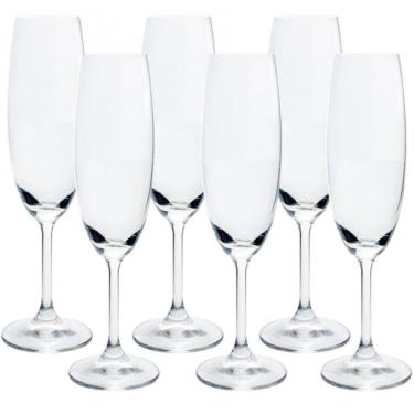 Imagem de Conjunto De Taças Para Champanhe Bohemia Anna 220 Ml Em Cristal Ecológico 6 Peças Transparente