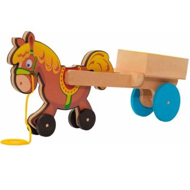 Imagem de Carroça De Puxar Com Cavalinho De Rodinha