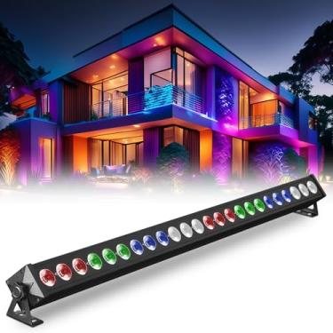 Imagem de 24X10W RGBW LEDs Bar Lights, Wall Washer Light Stage Effect Lighting DMX Sound Mode Color Changing for Outdoor Indoor Concert KTV Bar Event Party Show
