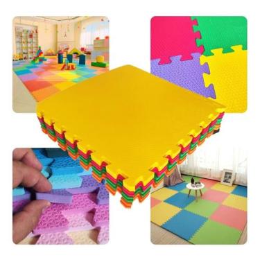 Imagem de 12 Tapetes Emborrachado Piso Infantil, Escola, Brinquedoteca 20mm 2 cm