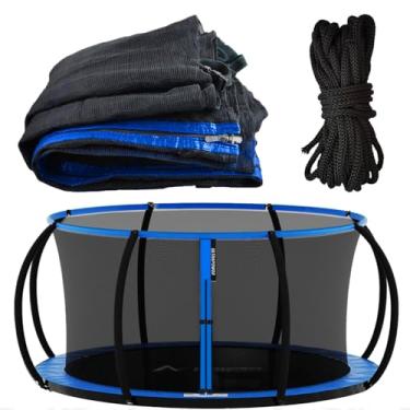Imagem de ULTRAPOWER SPORTS Rede de segurança de substituição para trampolim de 15 pés para sistema de fechamento de anel superior de 6 polos (apenas rede)