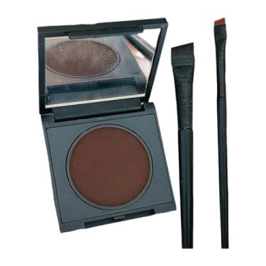 Imagem de ChuYiElegance Delineador em pó ativado por água, conjunto de maquiagem para os olhos portátil para delineador o dia todo, Marrom