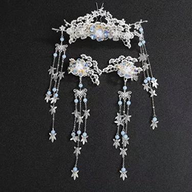 Imagem de Tiaras Acessórios de Grampo de Cabelo para Noiva Pente de Cabelo Feminino Joias para Casamento Joias Coroa Conjunto de Grampos de Cabelo