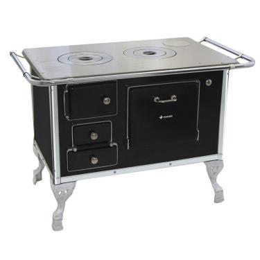 Imagem de Fogão a Lenha Tradicional 02 Venâncio sem Tampa Preto 2dpr