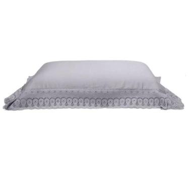 Imagem de Fronha Avulsa Cristal Com Renda 300 Fios 50 X 90 Buettner