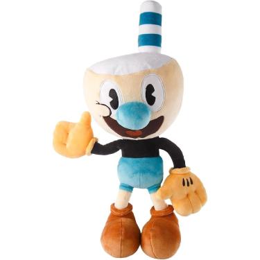 Imagem de O Cuphead Show Mugman Plush Doll 15&quot; Série Animada Soft