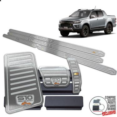 Imagem de Pedaleira Soleira Descanso Prata S10 High Country 2022