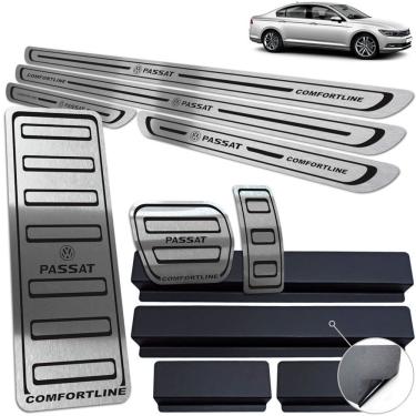 Imagem de Pedaleira Soleira Descanso Passat Comfortline Preto 17 19