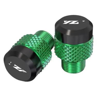 Imagem de Compatível com YZF R1 R3 R6 R25 R125 R1M YZFR1 YZFR6 YZFR3 Acessórios Espelhos de motocicleta Parafusos de plugue de furo Tampa de orifício de espelho (verde)