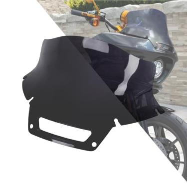 Imagem de HDBUBALUS Defletor de vento de para-brisas de motocicleta adequado para Harley Low Rider ST FXRST 2022-2024 Softail Low Rider EL Diablo FXLRST 2022 (preto)