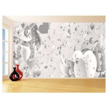 Imagem de Papel De Parede 3D Floral Textura Sala Flores 3,5M Xfl253