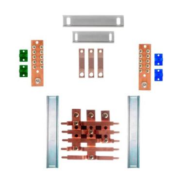 Imagem de Kit Barramento Trifásico 225A para 10 Circuitos - Zathura