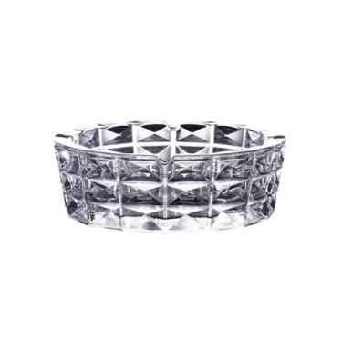 Imagem de Cinzeiro redondo feito de vidro adequado para quarto de hóspedes, banho de pés, KTV, restaurante, escritório, exterior, cinzeiro (grande)