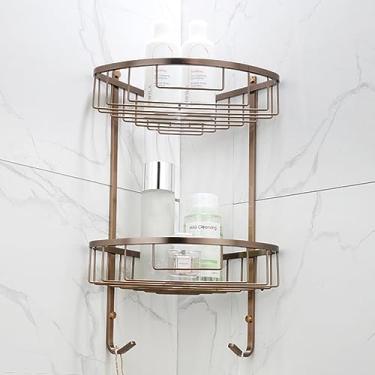 Imagem de Toalheiro nórdico de ouro rosa escovado acessórios de hardware de banheiro suporte de papel escova de vaso sanitário copo de vidro prateleira de canto de banheiro, barra de toalha única (prateleira B)