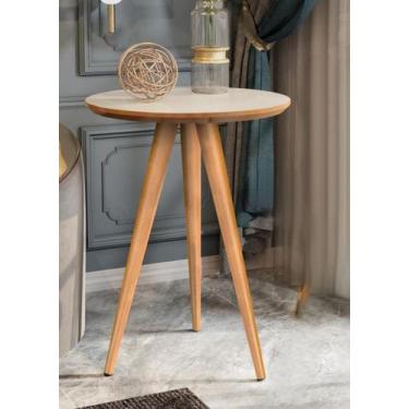 Imagem de Mesa De Canto Mesinha Apoio Sofá Aparador Lateral Sala Decor Classic O