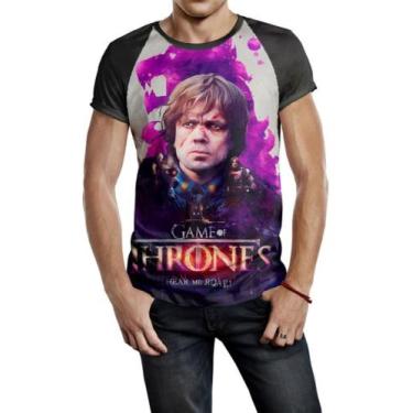 Imagem de Camiseta Raglan Masculina Game Of Thrones Tyrion Ref:157 - smoke, Pret
