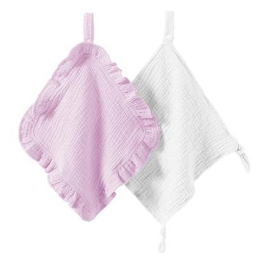 Imagem de Pacote com 2 musselina de algodão orgânico Loveys for Babies PEIPEIWU