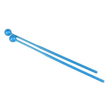 Imagem de Domary Conjunto de Baquetas de Plástico para Exercícios, Baquetas para Treinamento de Bateria Infantil (Azul)
