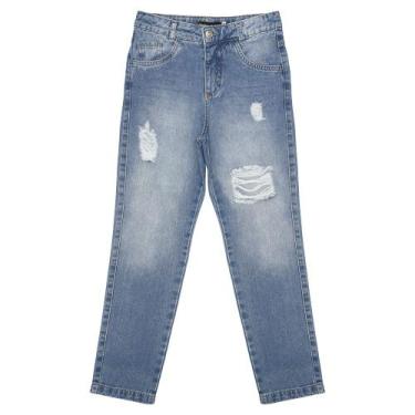 Imagem de Calça Juvenil Look Jeans Mom Jeans, 6